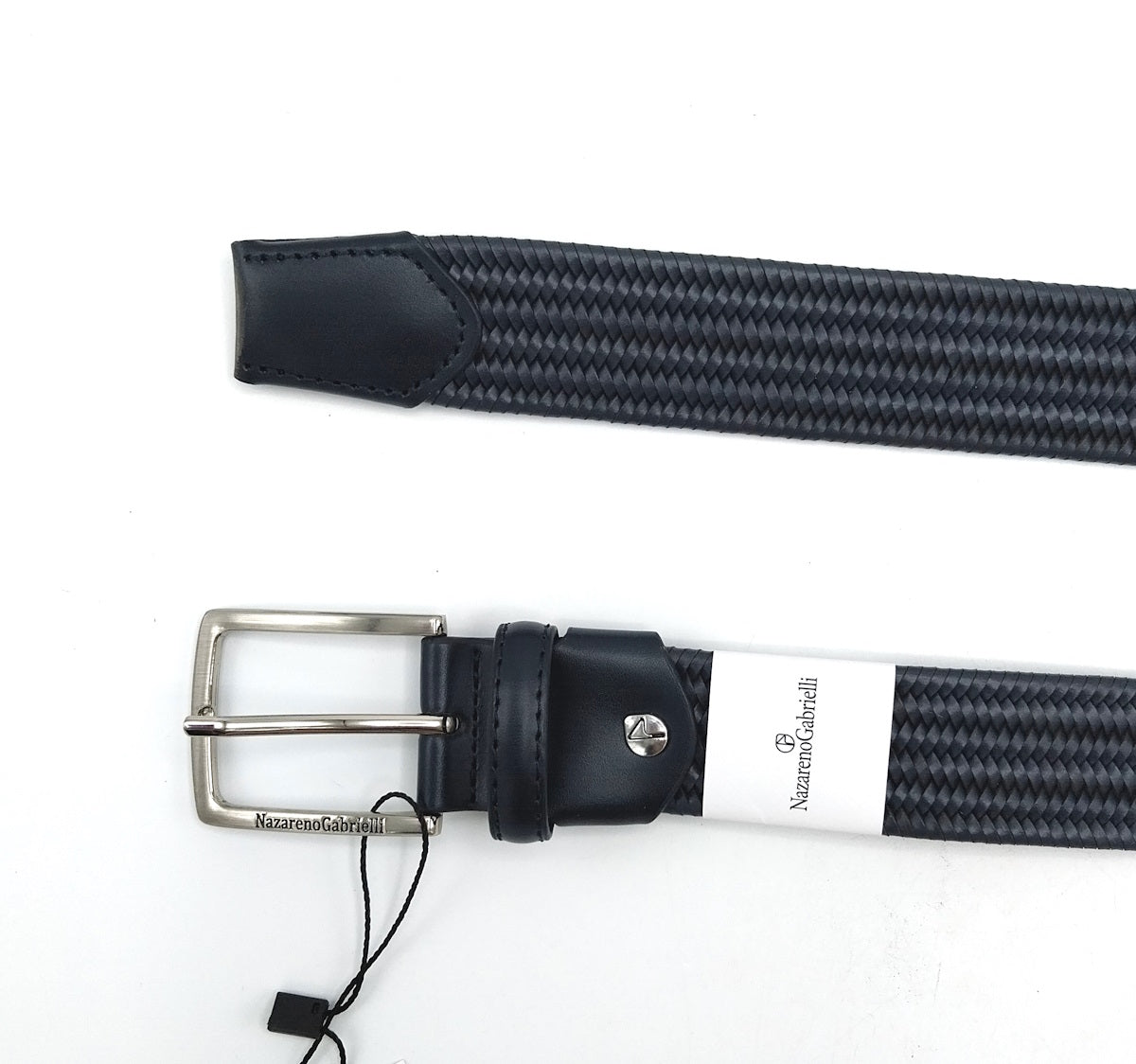 Genuine leather elastic belt, N.Gabrielli, art. IDK692/35