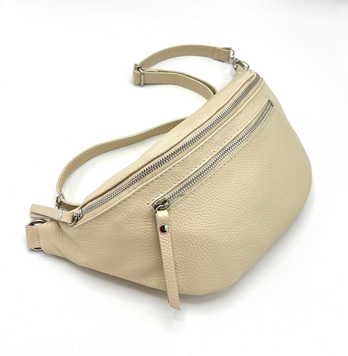 Genuine leather crossbody bag, Made in Italy, art. 112458