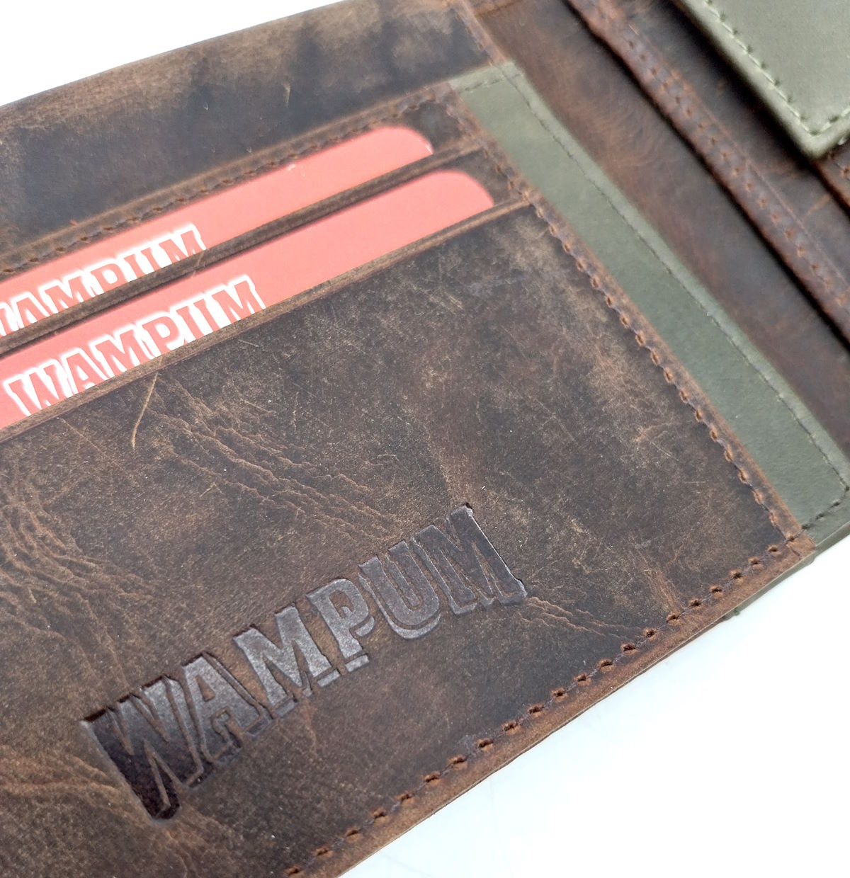 Genuine leather wallet, Wampum, art. pdk401-1