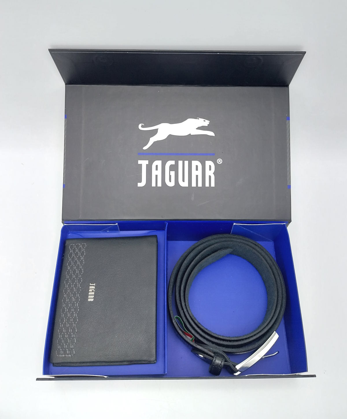 Set wallet and belt, Jaguar gift box, for men, art. SV2983/35