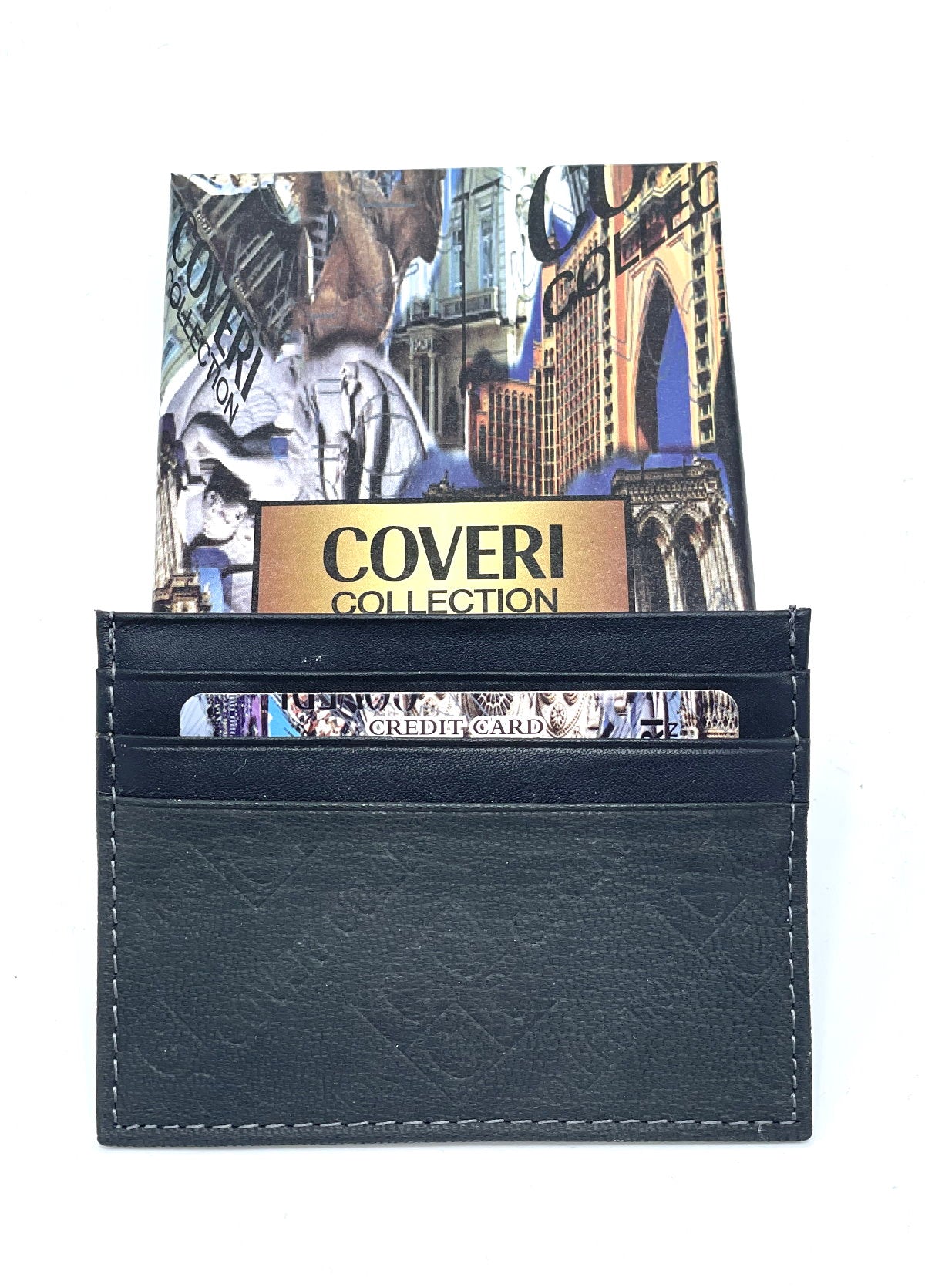 Genuine leather card holder for men, brand Coveri Collection, art. 517053.335