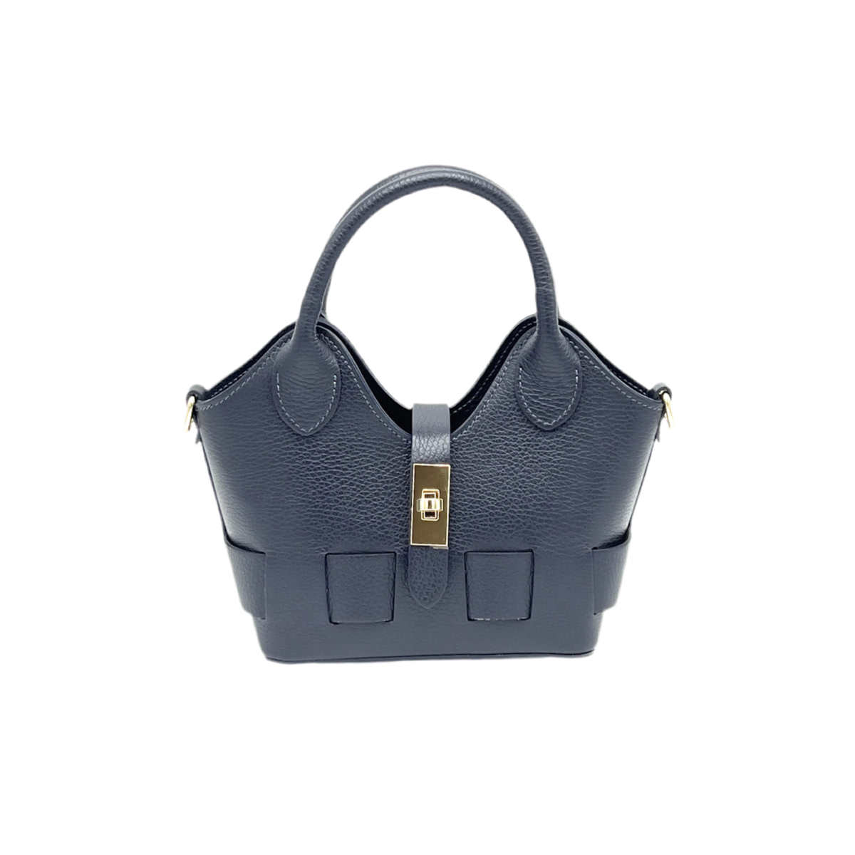 Genuine leather shoulder bag, Small size, Made in Italy, art. 112600