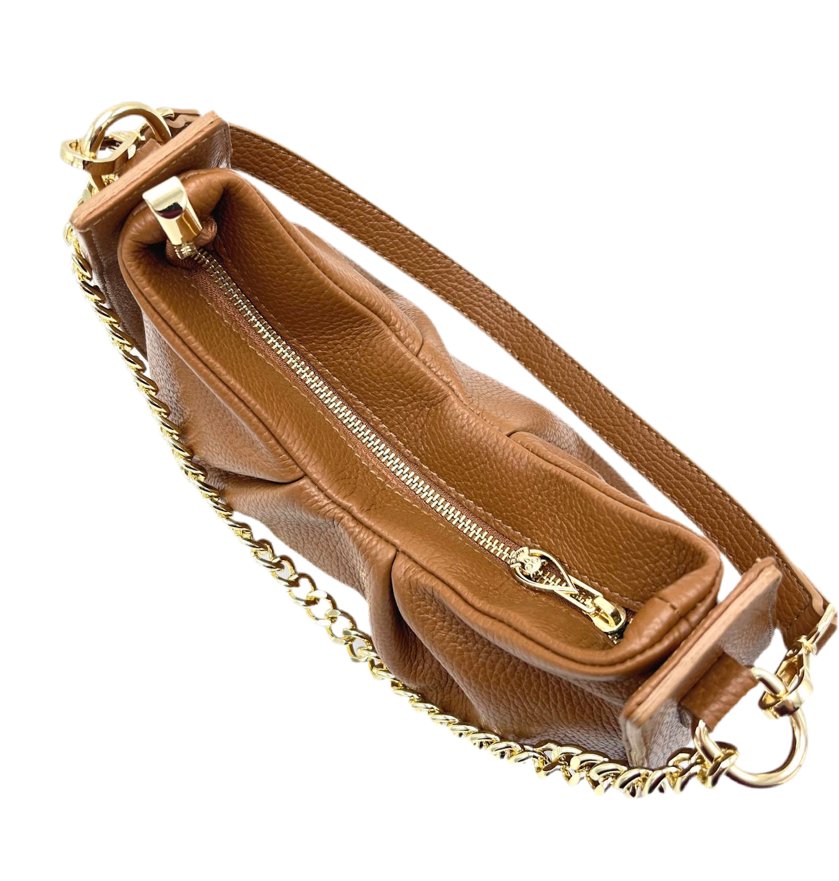 Genuine leather chain bag, for women, made in Italy, art. 112440
