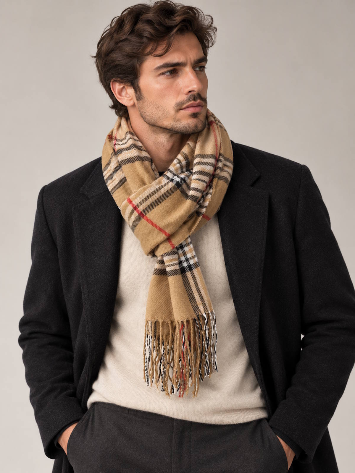 Christmas Gift For Him| Soft Winter Scarf with Cashmere-Like Feel,  Art. 251108