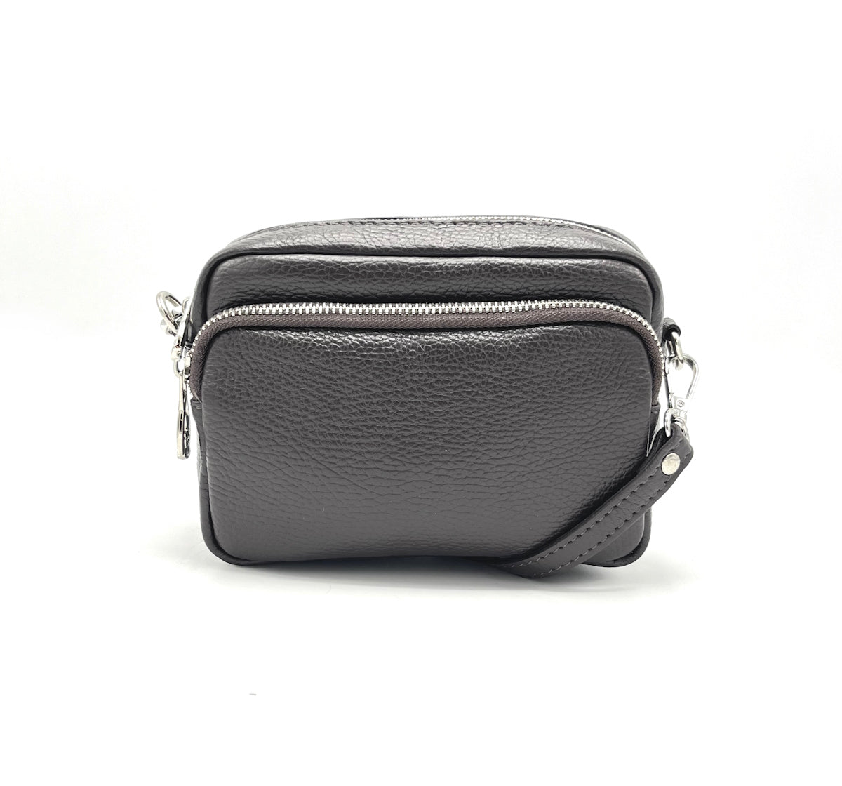 Genuine leather shoulder bag, for women, made in Italy, art. 112424