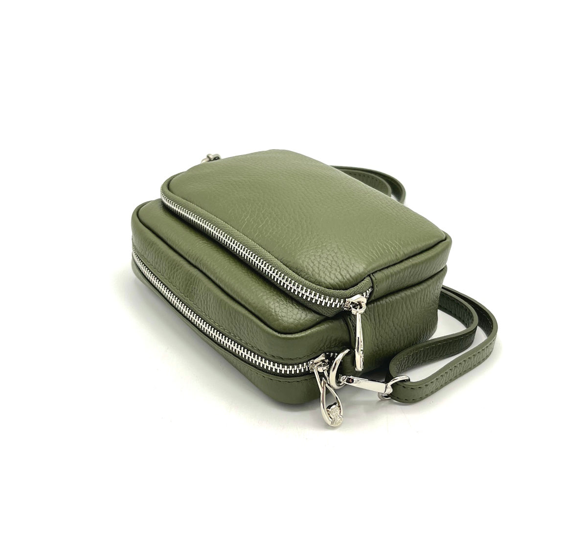 Genuine leather shoulder bag, for women, made in Italy, art. 112424