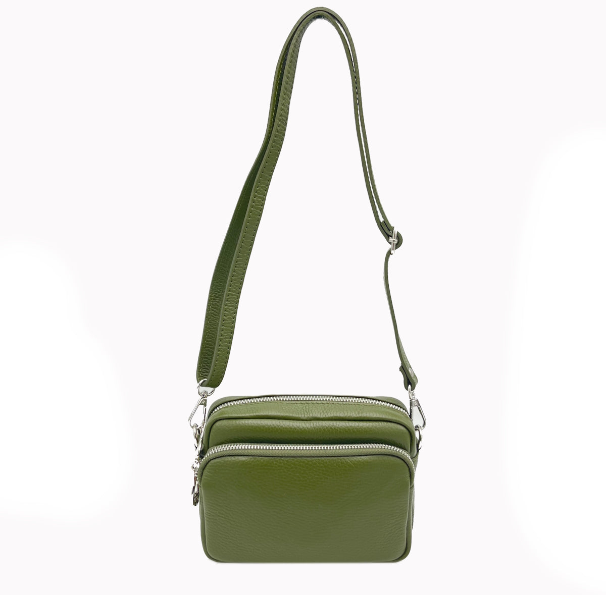 Genuine leather shoulder bag, for women, made in Italy, art. 112424