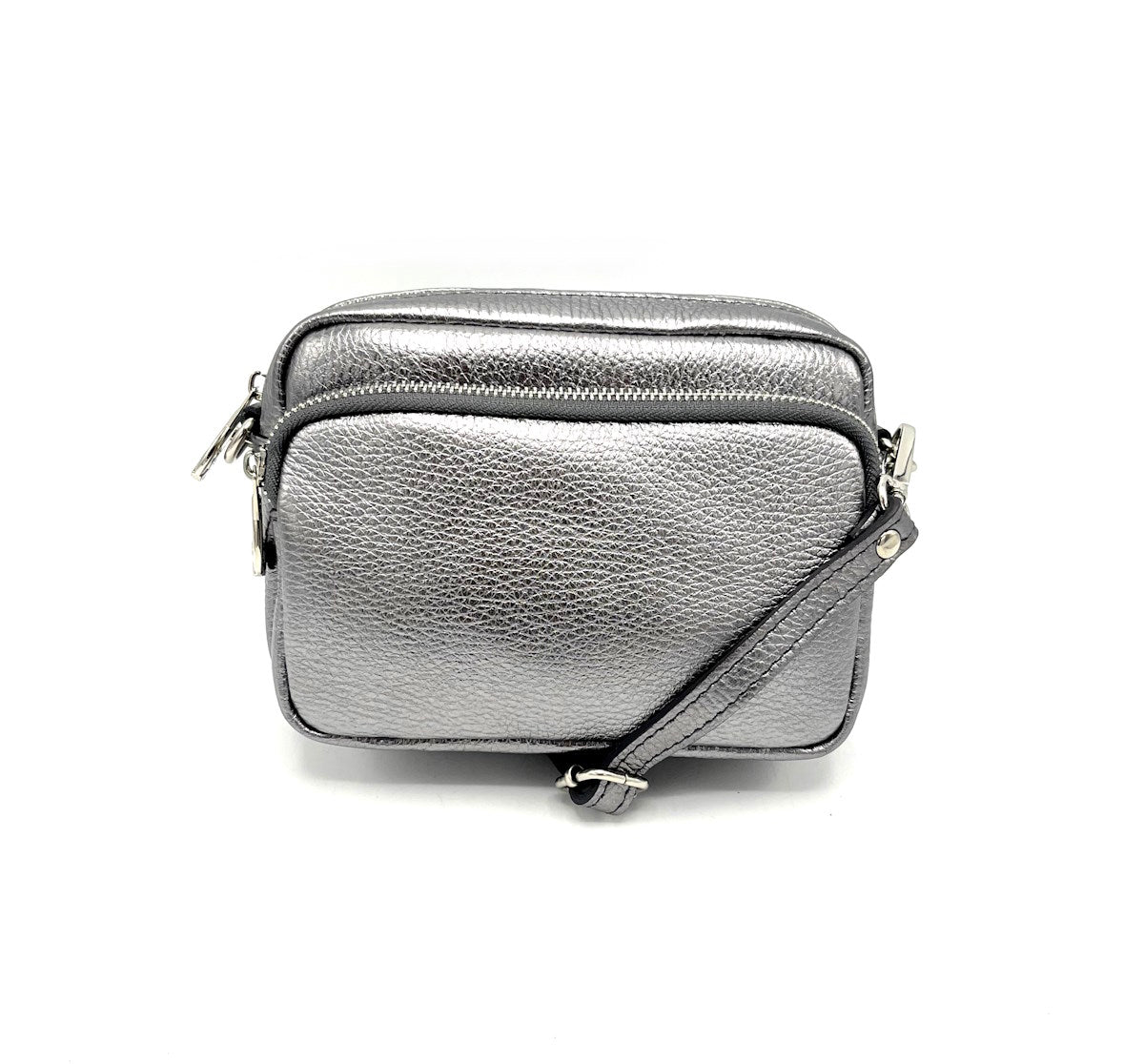 Genuine leather shoulder bag, for women, made in Italy, art. 112424