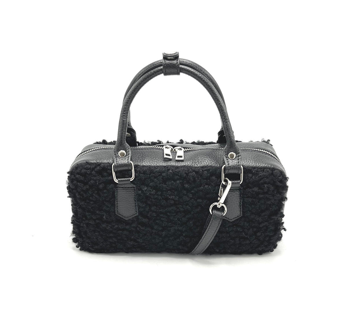 Genuine leather shoulder bag, Made in Italy, art. 112524