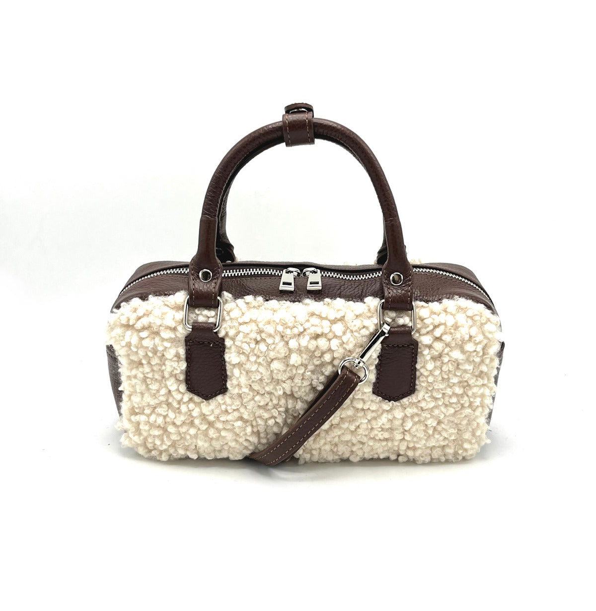 Genuine leather shoulder bag, Made in Italy, art. 112524