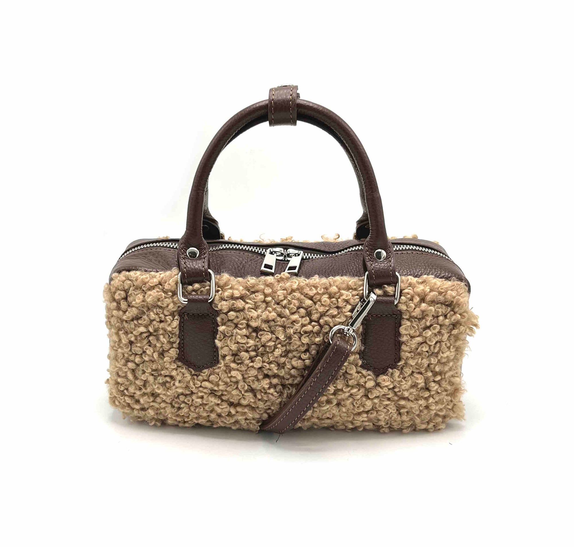 Genuine leather shoulder bag, Made in Italy, art. 112524