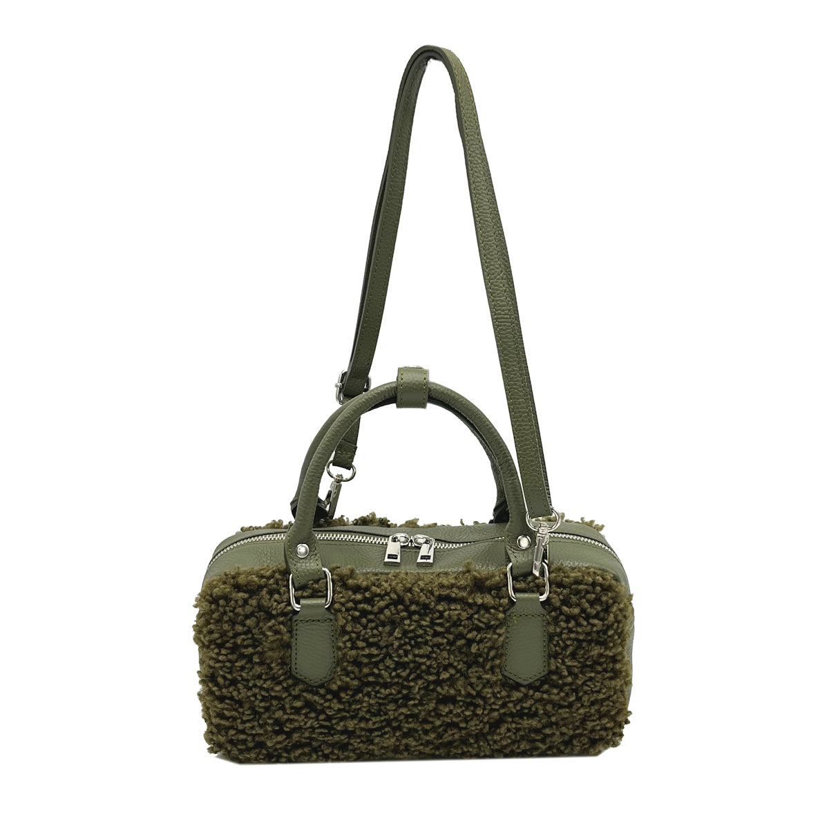 Genuine leather shoulder bag, Made in Italy, art. 112524