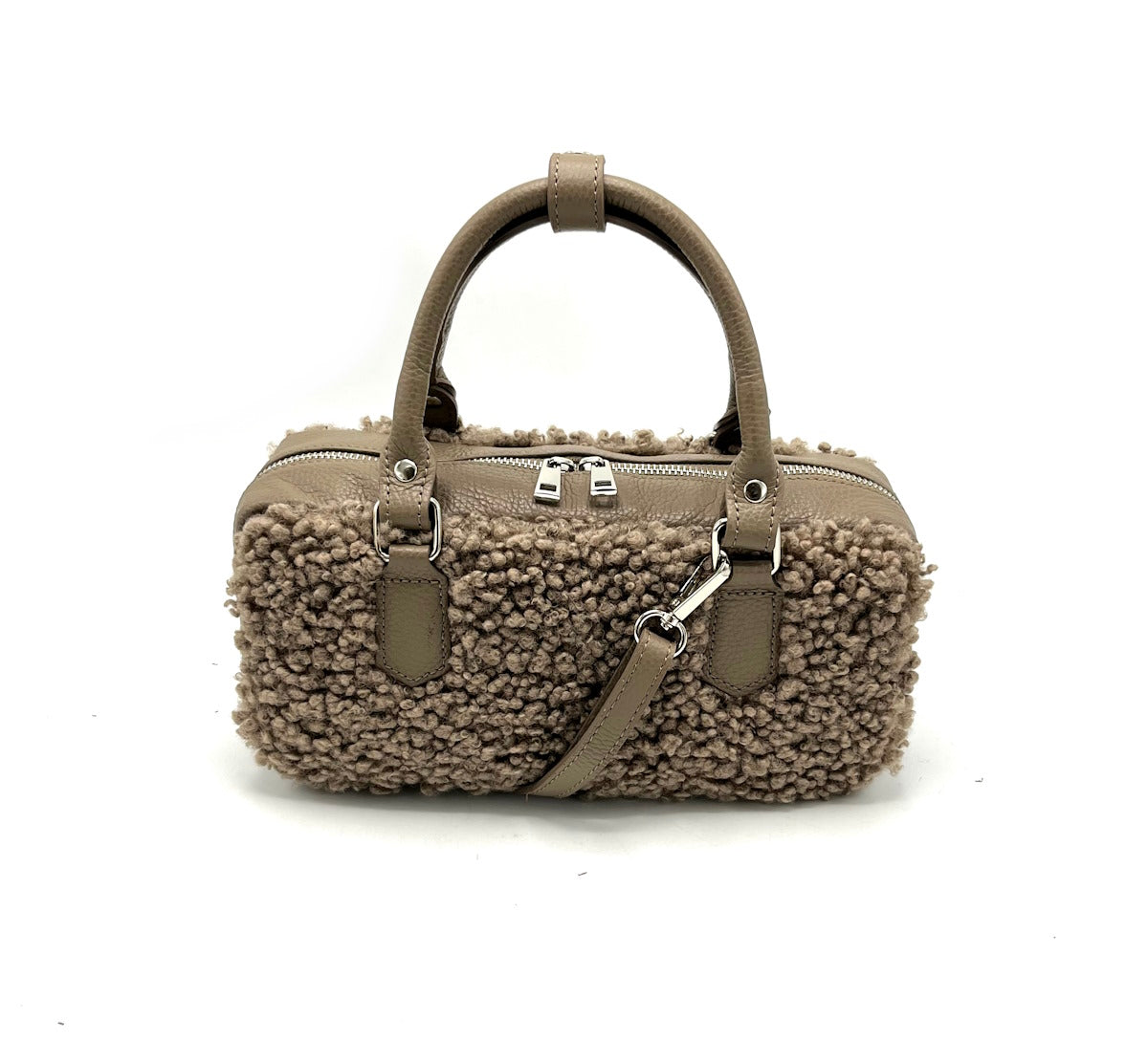 Genuine leather shoulder bag, Made in Italy, art. 112524