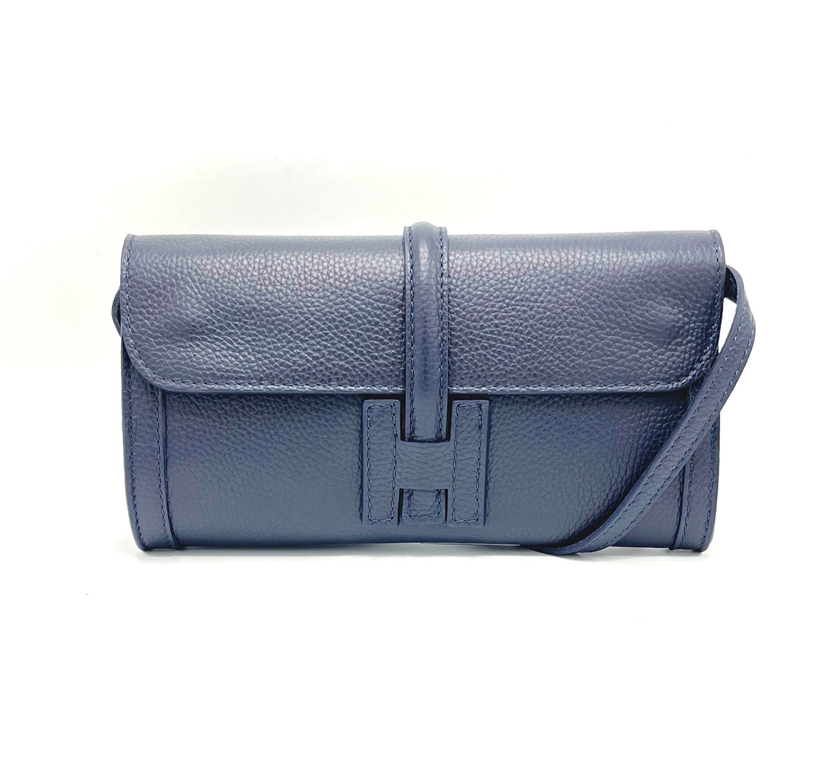 Pochette in pelle laminata, Made in Italy, art. 112532LA