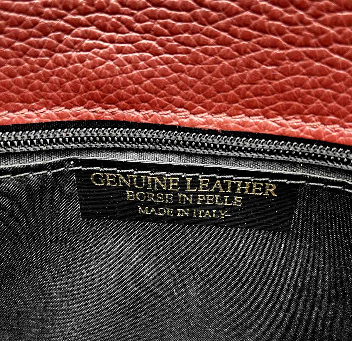 Genuine leather clutch bag, Made in Italy, art. 112532