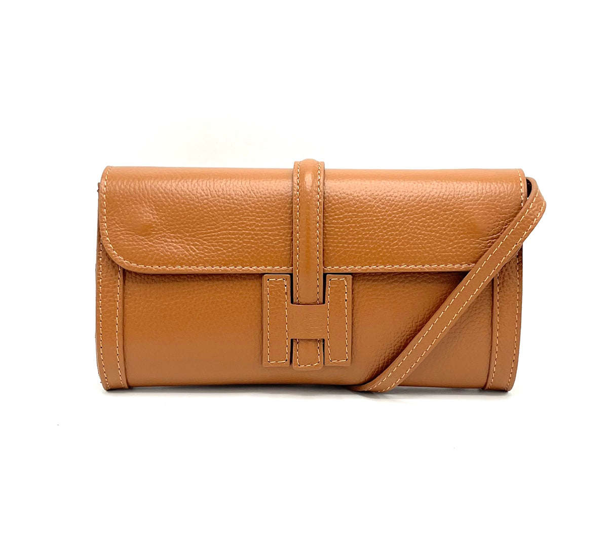 Genuine leather clutch bag, Made in Italy, art. 112532