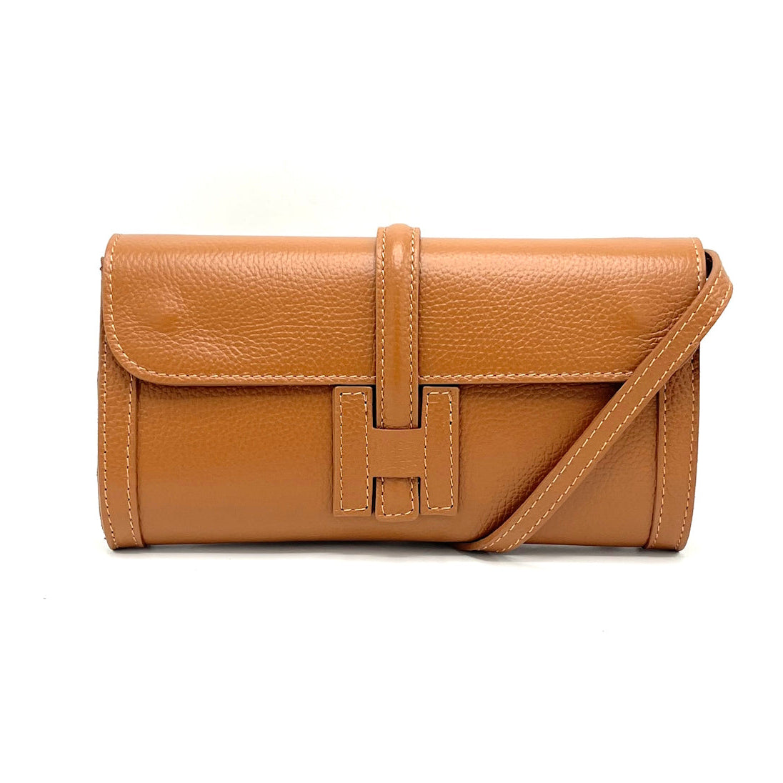 Leather clutch bag, Made in Italy, art. 112532LA