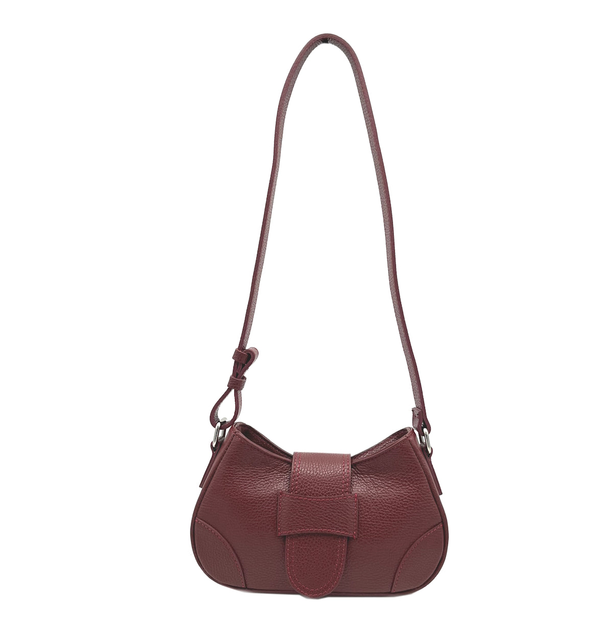 Genuine leather shoulder bag, art. 112533