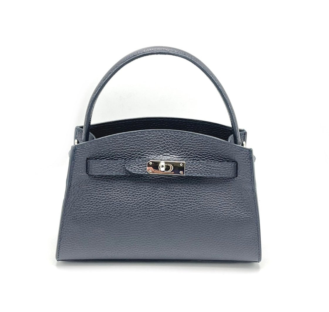 Genuine leather shoulder bag, Made in Italy, art. 112534