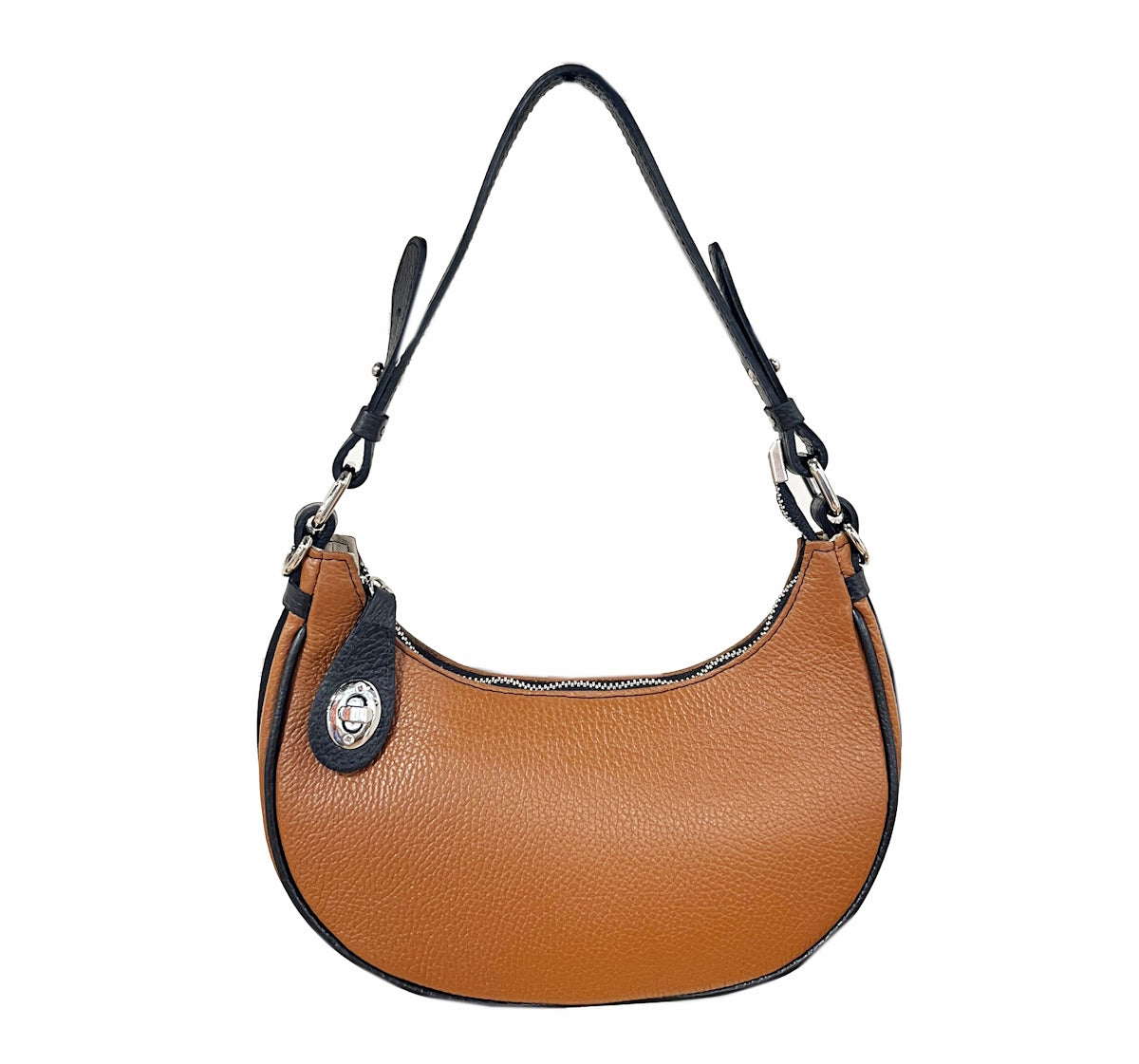 Genuine leather shoulder bag, Made in Italy, art. 112537