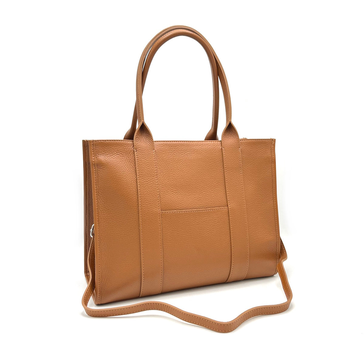 Genuine leather tote bag, Made in Italy, art. 112538