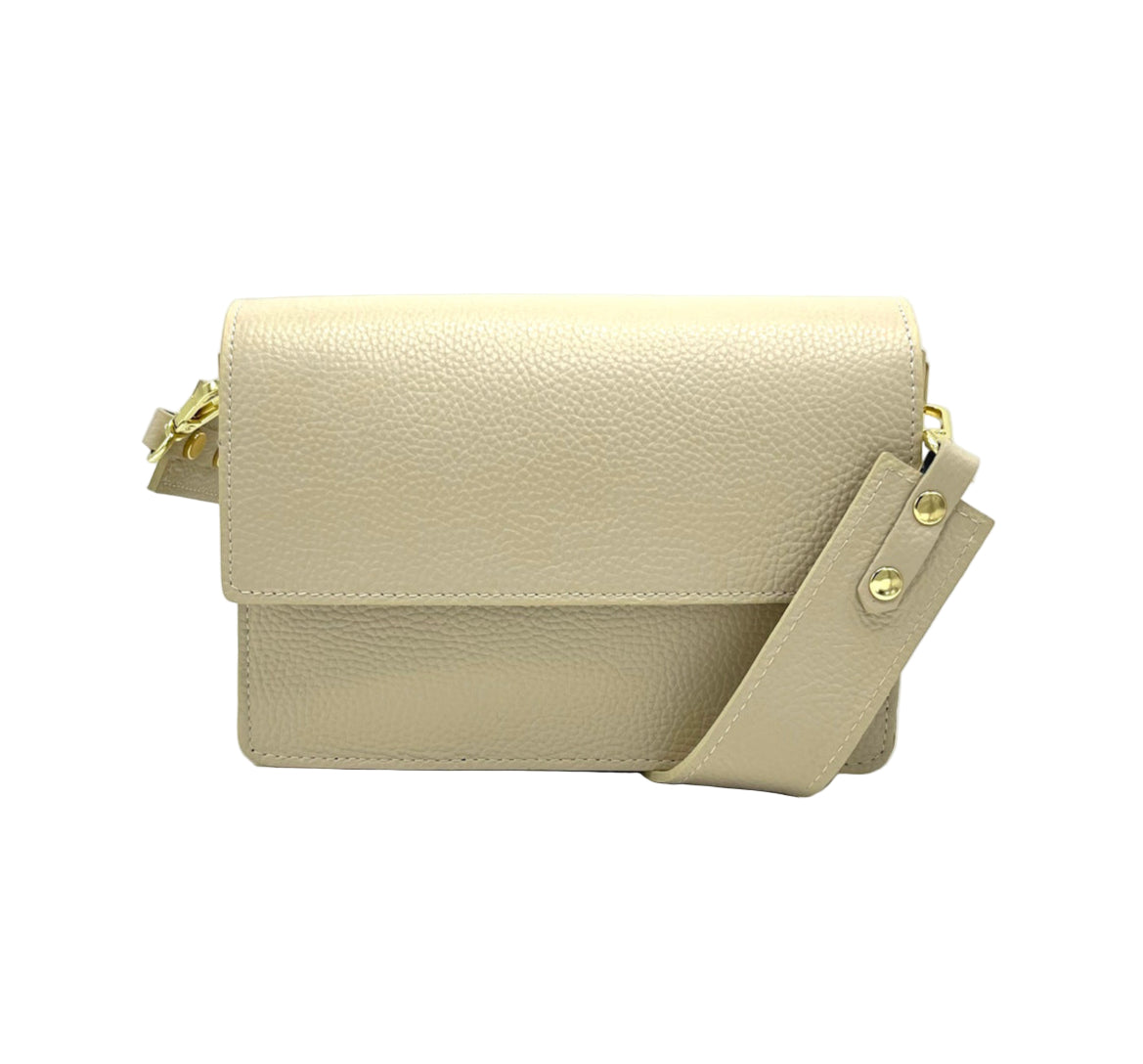 Genuine leather shoulder bag, Made in Italy, art. 112540