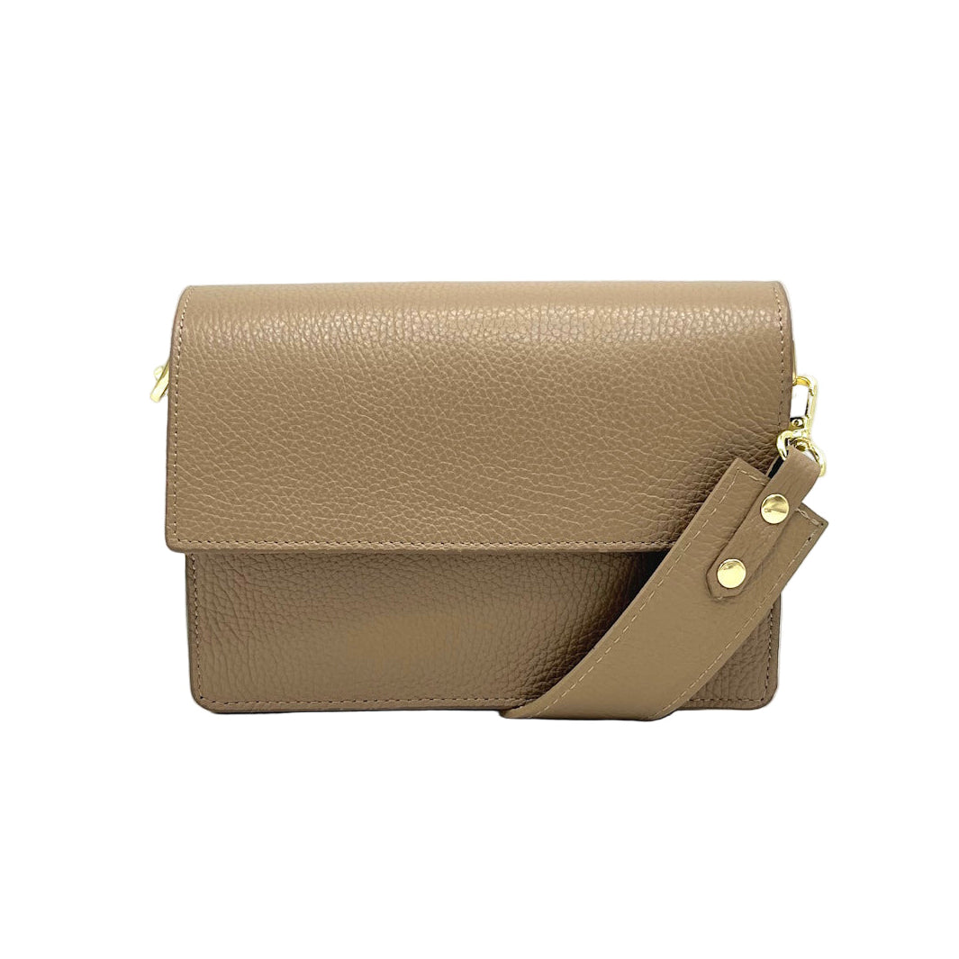 Borsa a tracolla in vera pelle, Made in Italy, art. 112540