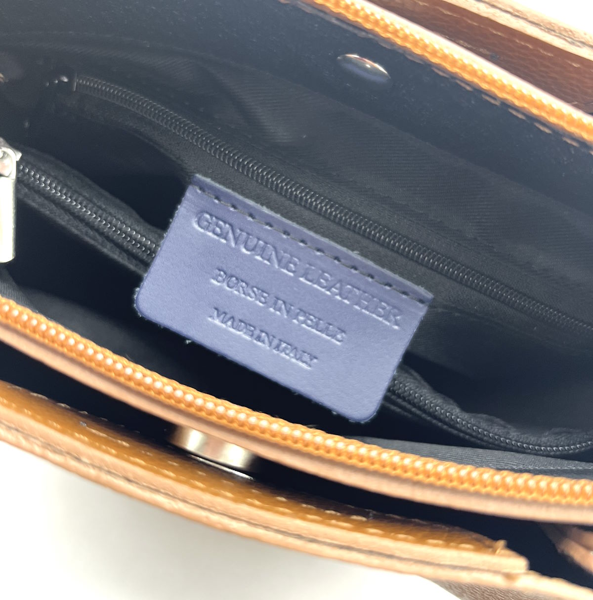 Genuine leather chain bag, Made in Italy, art. 112542