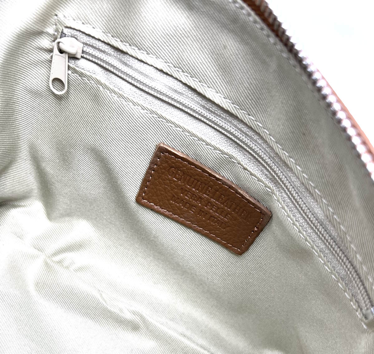 Genuine leather shoulder bag, Made in Italy, art. 112547