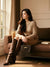 Suede leather handbag with crossbody strap, Made in Italy, art. 112655