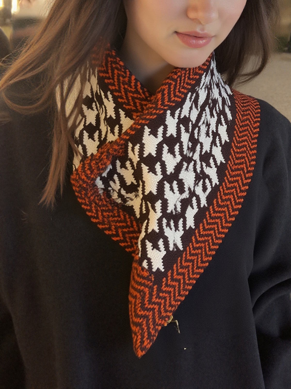 Women&#39;s neck warmer with gift bag, Coveri Collection, art. 253119