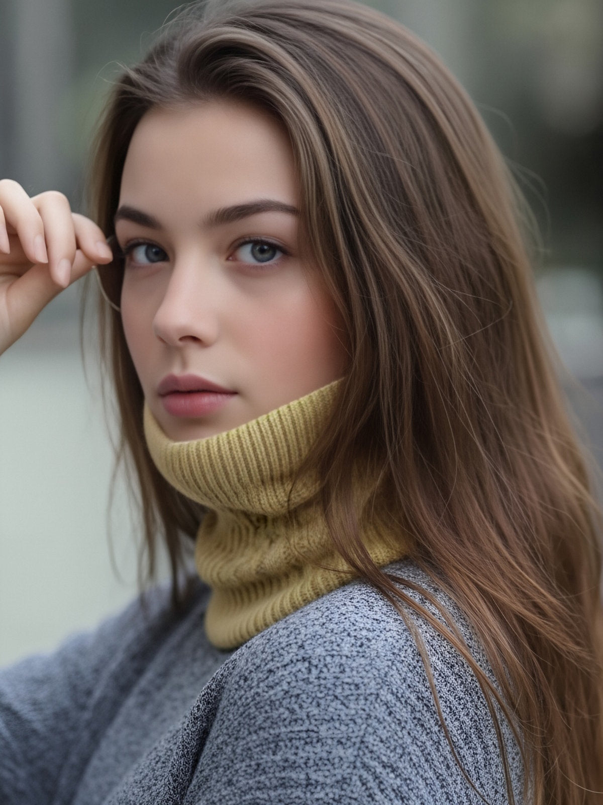 Women&#39;s neck warmer with gift bag, Coveri Collection, art. 253302C