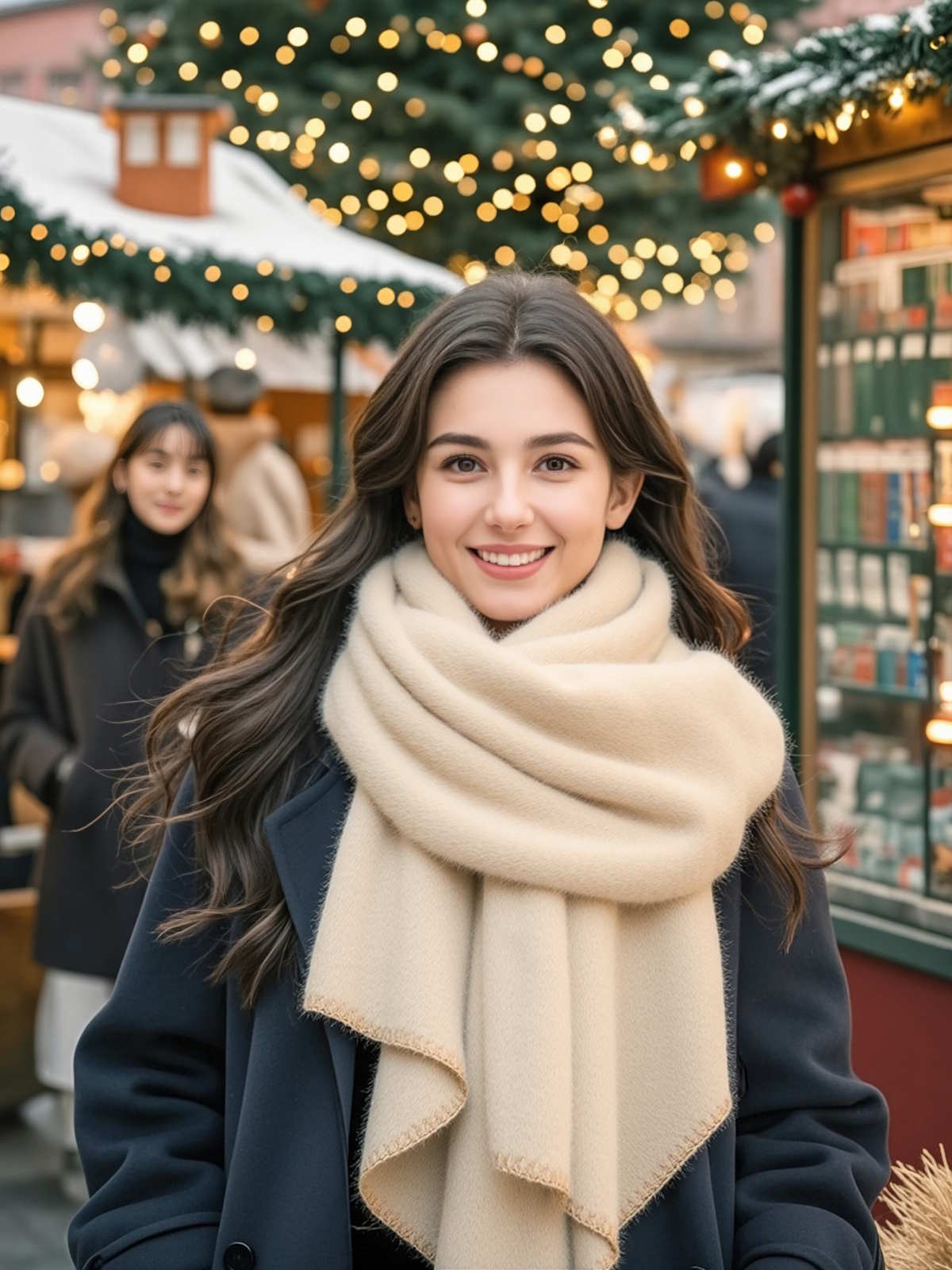 Winter Scarf Cashmere Touch in Gift Box, Brand Coveri Collection,  art. 252801