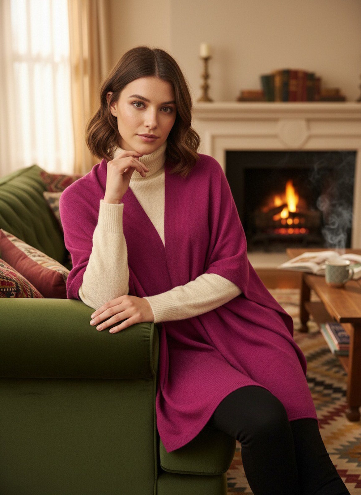 Stola stretta in misto cashmere, art. 8462-40.459