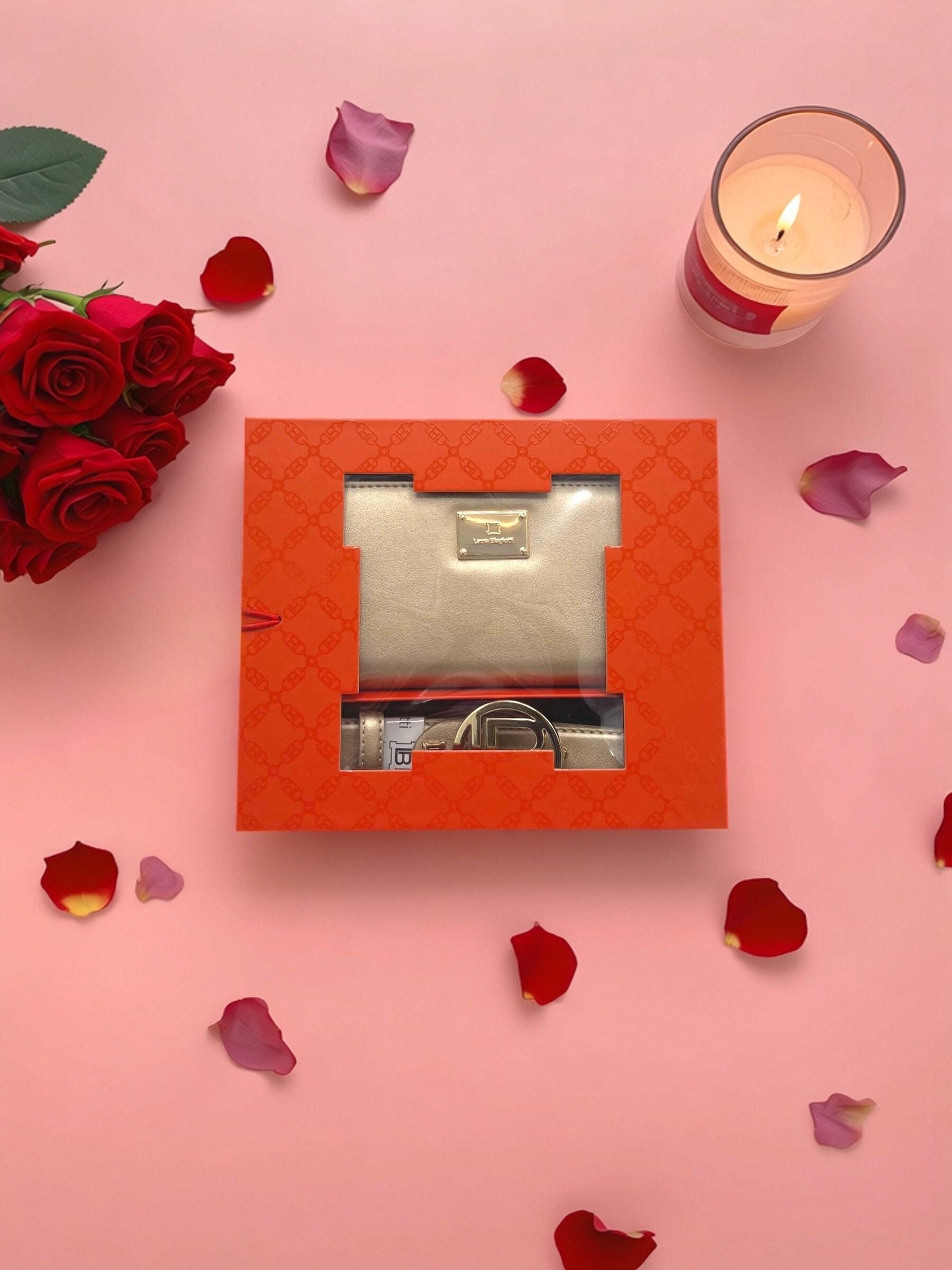 Valentine's Day Gift | Women's Eco Leather Wallet & Keychain Set, art. CLB25W-040