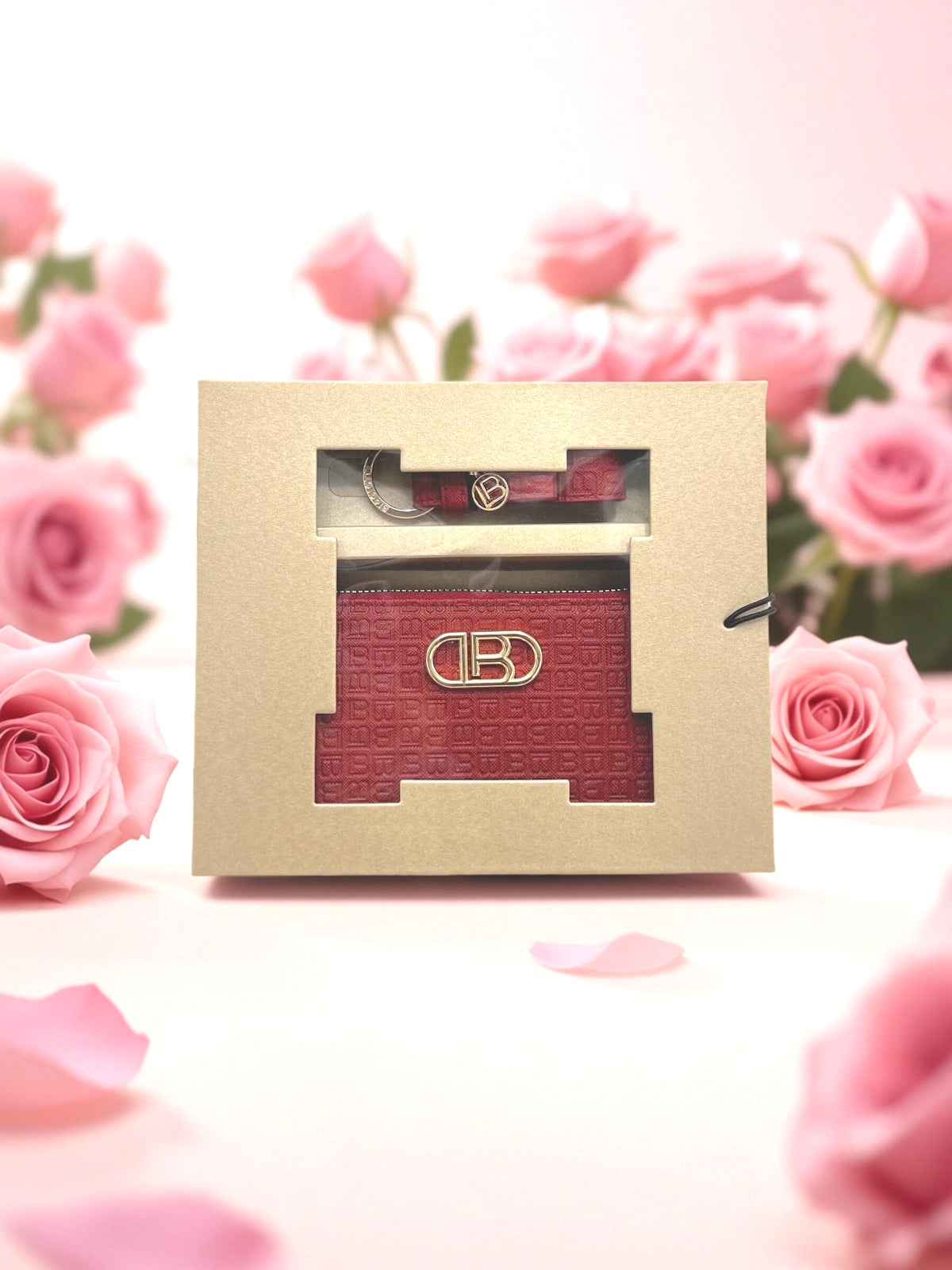 Valentine's Day Gift | Women's Eco Leather Keychain & Wallet Set, art. CLB25W-044