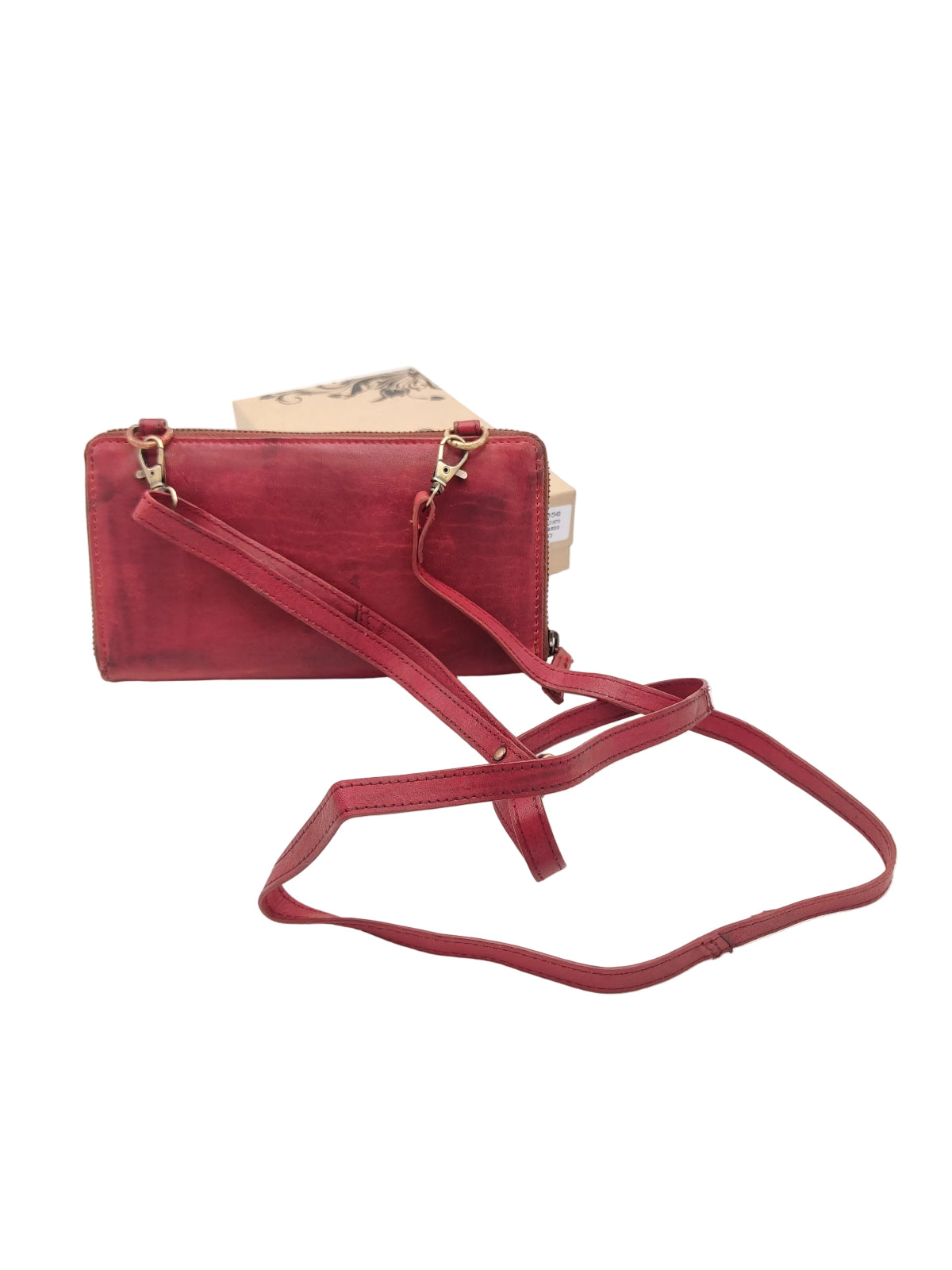 Washed Leather and Calf Hair Crossbody Bag, art. LE056