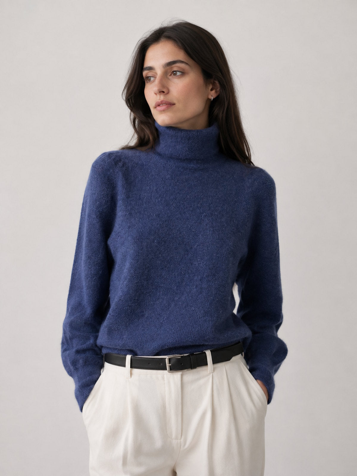 Turtleneck Sweater in Baby Alpaca Wool Blend, art. 17513