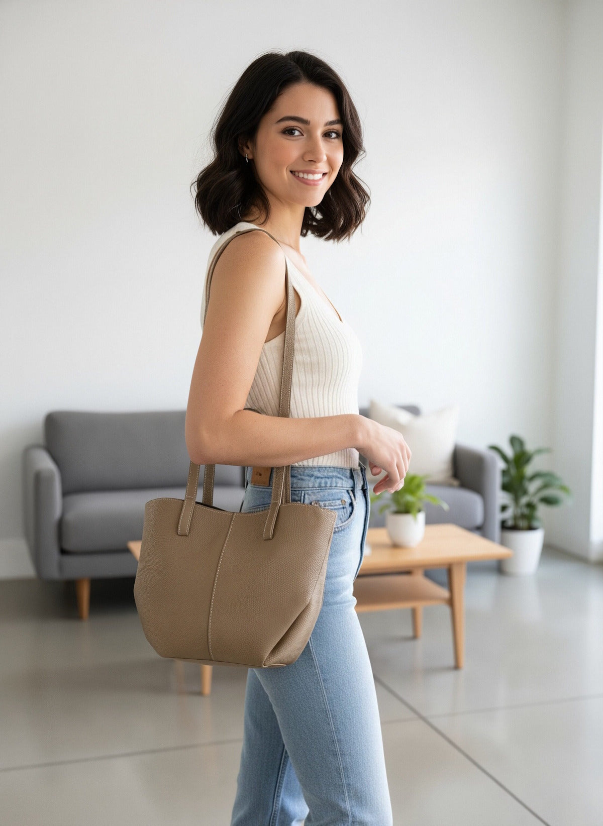 Women’s Genuine Leather Shoulder Bag, Made in Italy, art. 112697