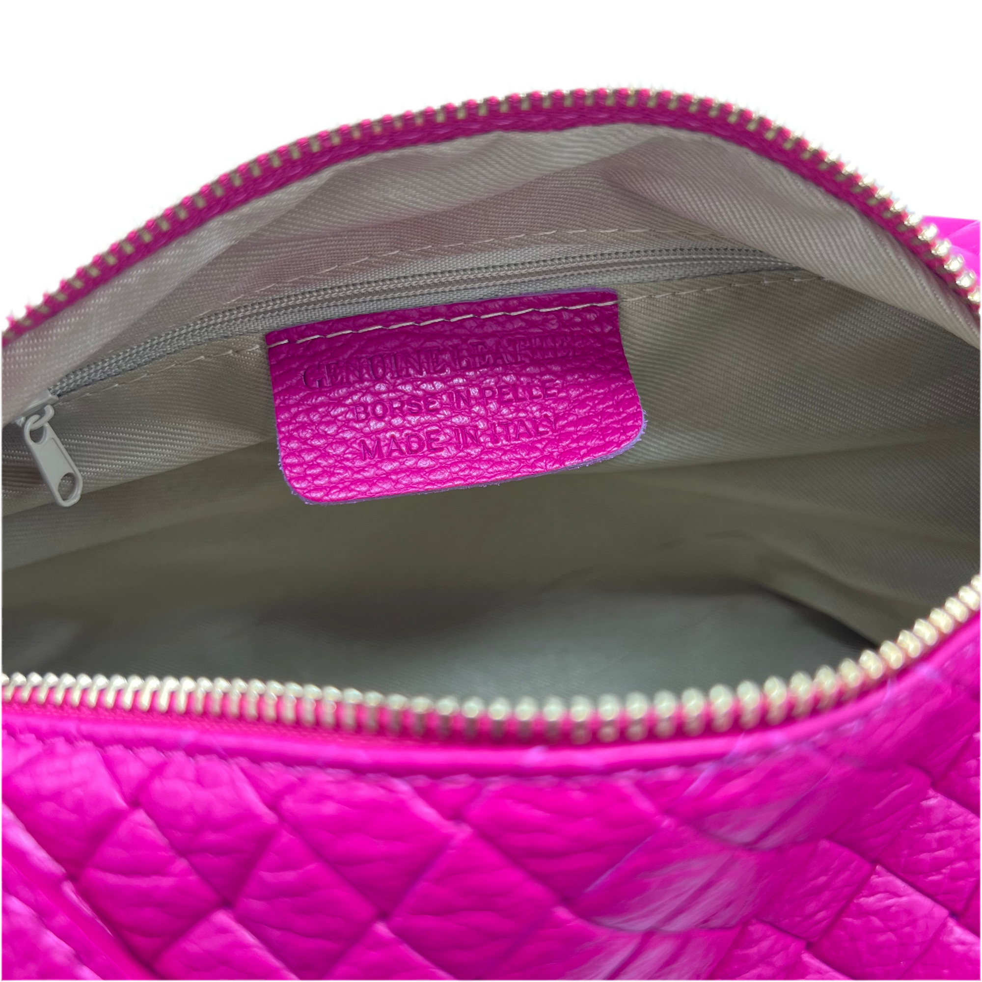 Genuine leather shoulder bag, Made in Italy, art. 112582