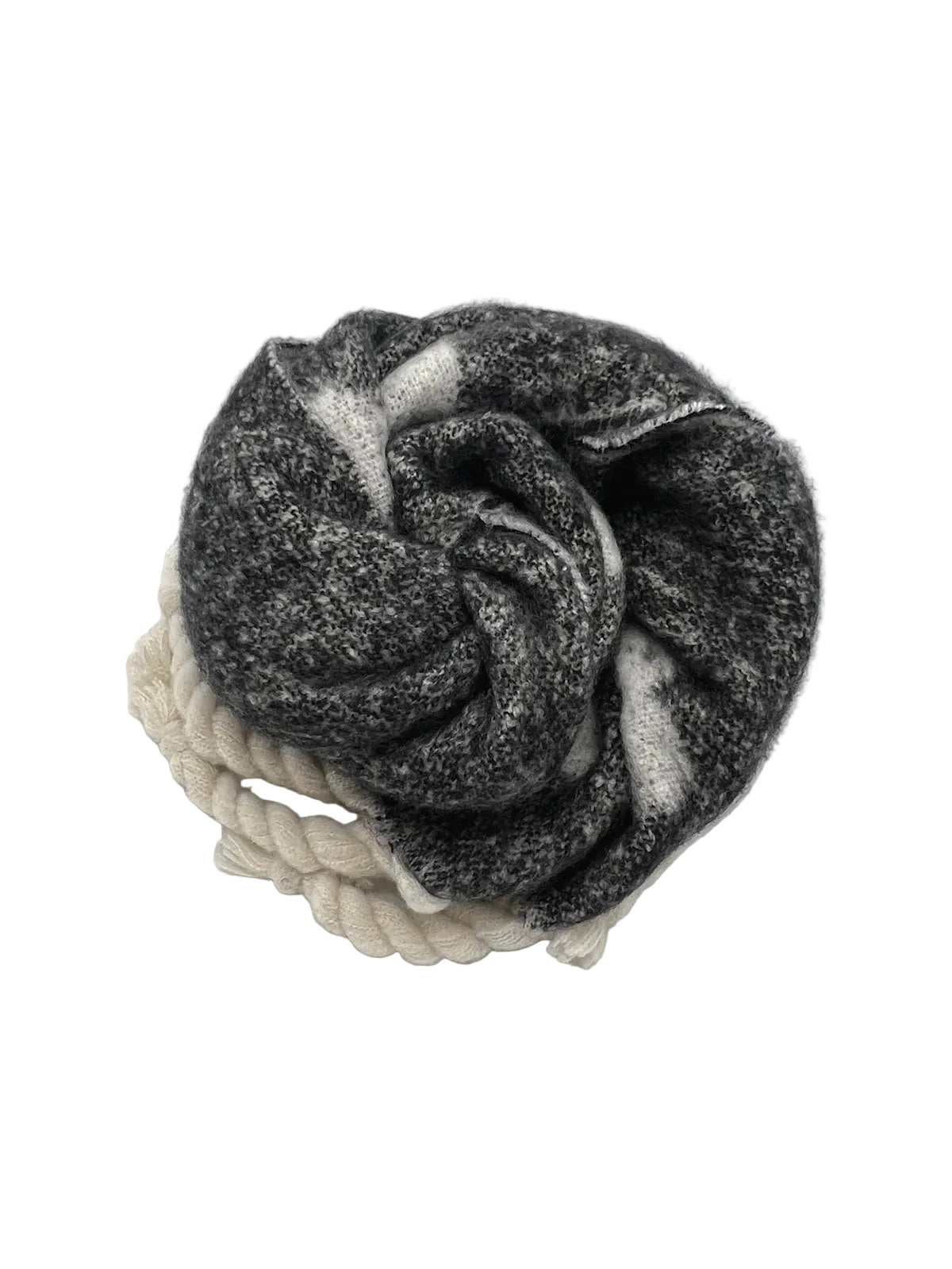 Christmas Gift for Her | Warm Fringed Flower Scarf with Gift Box, art. 263014C