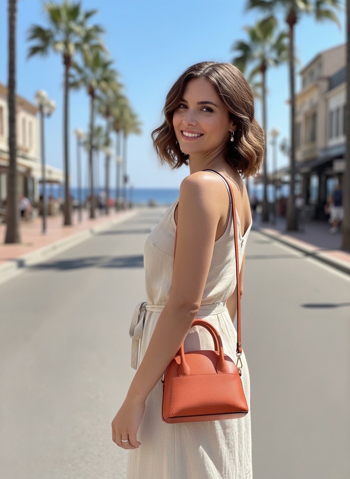 Women's Genuine Leather Shoulder Bag, Made in Italy, art. 112739