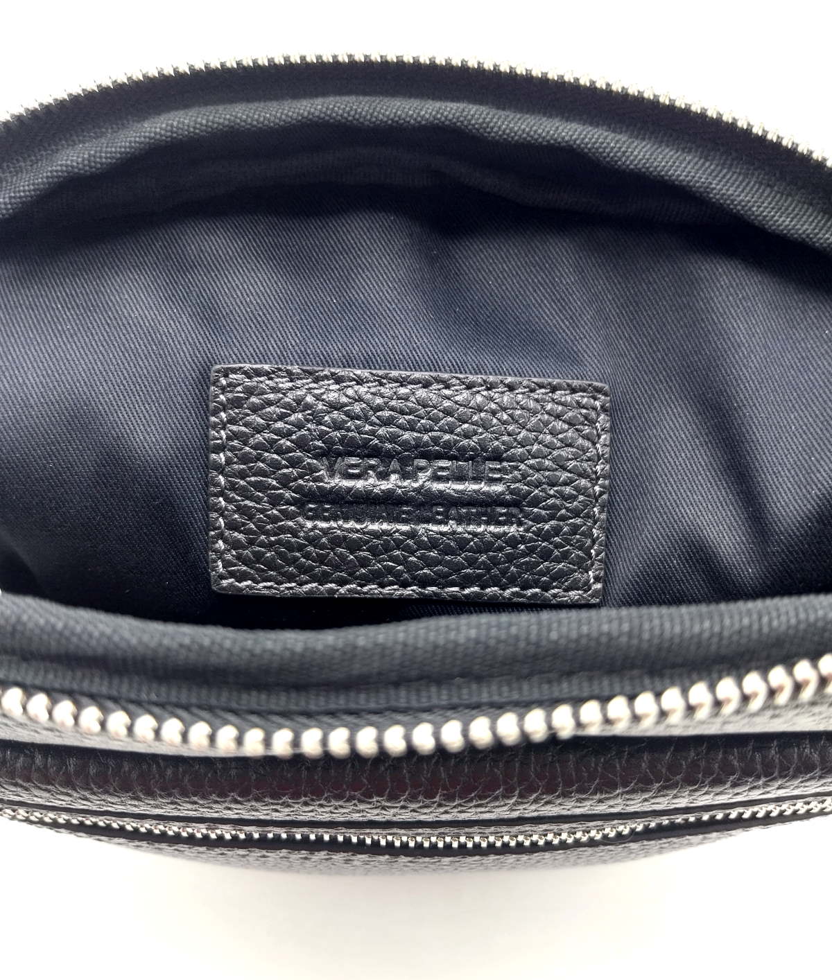 Genuine leather shoulder bag, for men, art. DO4802