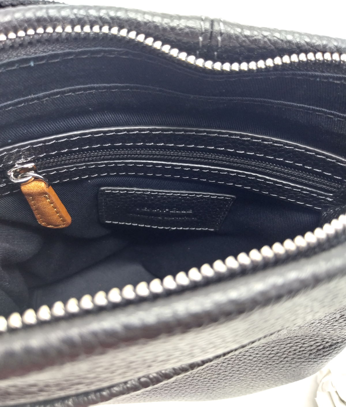 Genuine leather shoulder bag, for men, art. DO4804