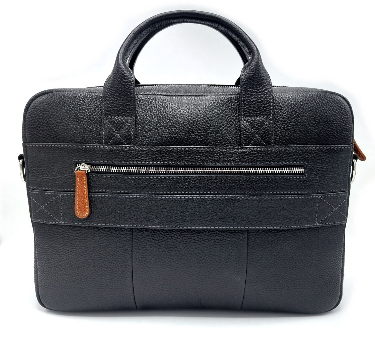 Genuine leather briefcase, for men, art. DO4815