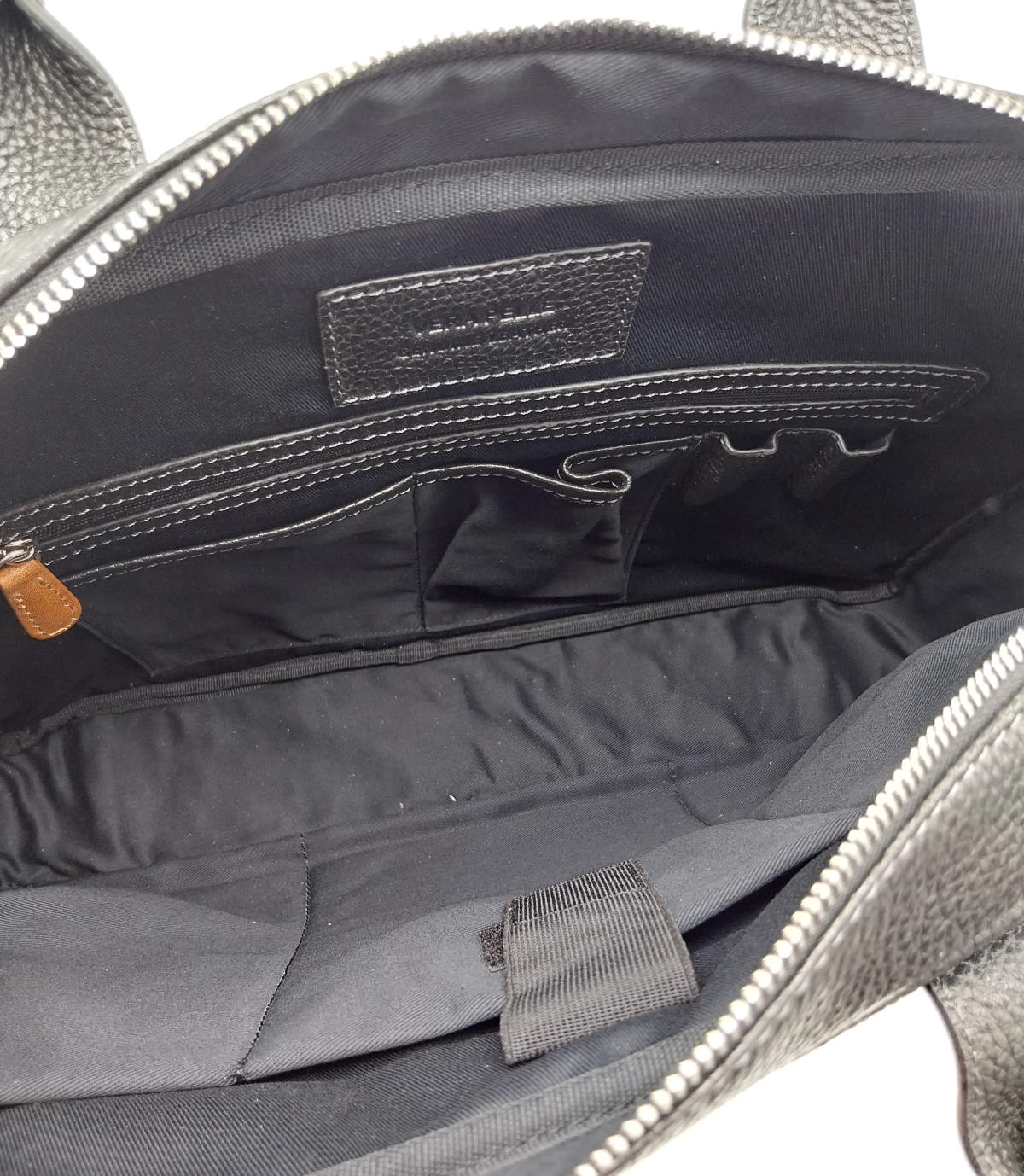 Genuine leather briefcase, for men, art. DO4815