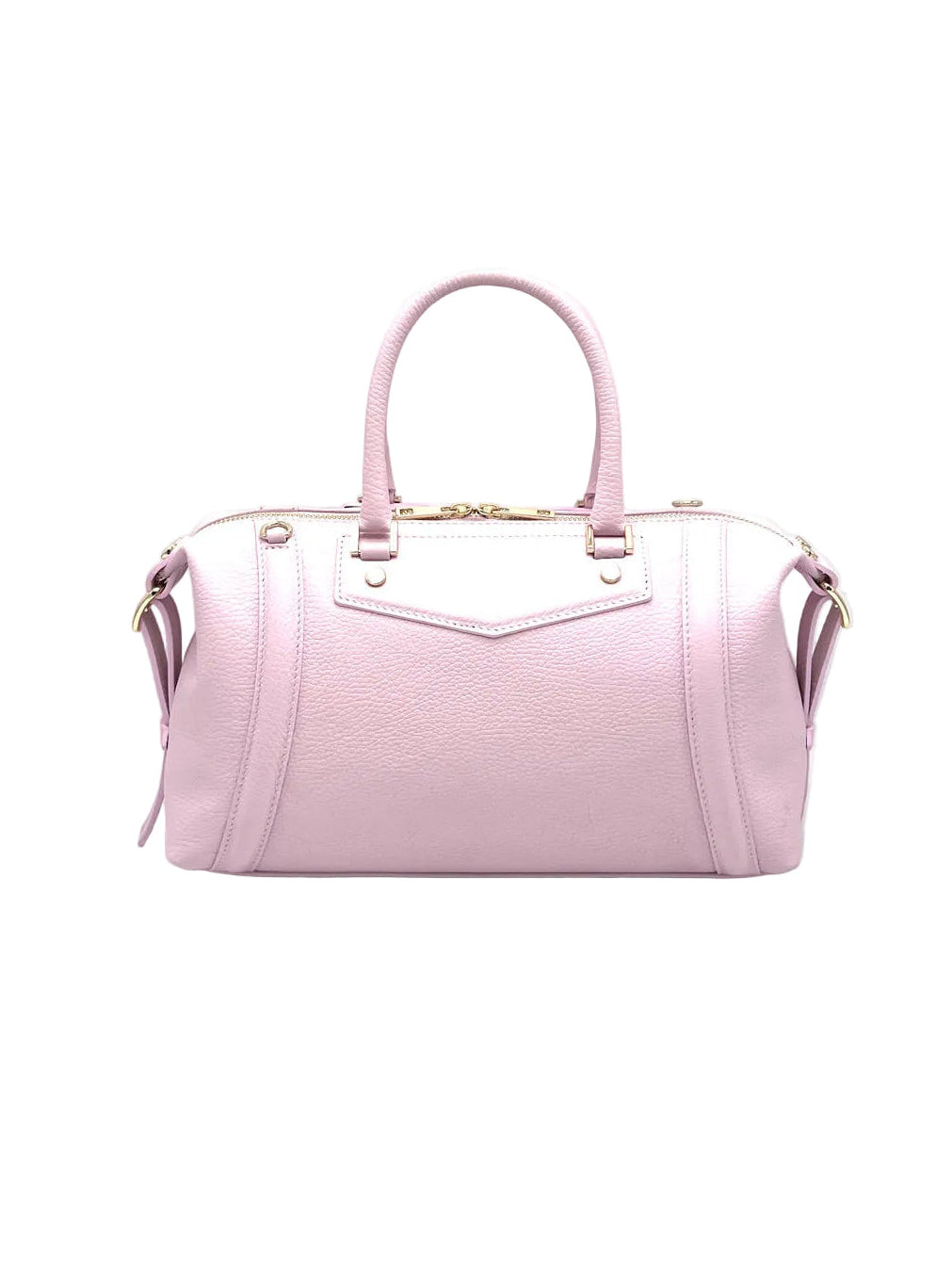 Women’s Genuine Leather Boston Bag with Adjustable Crossbody Strap, Made in Italy, art. 112677New