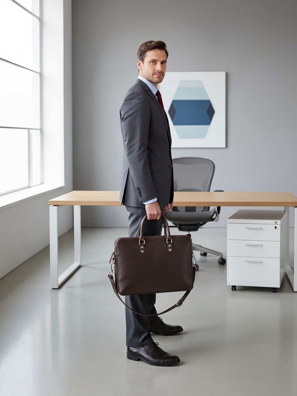 Genuine Leather Briefcase, art. 4823.500