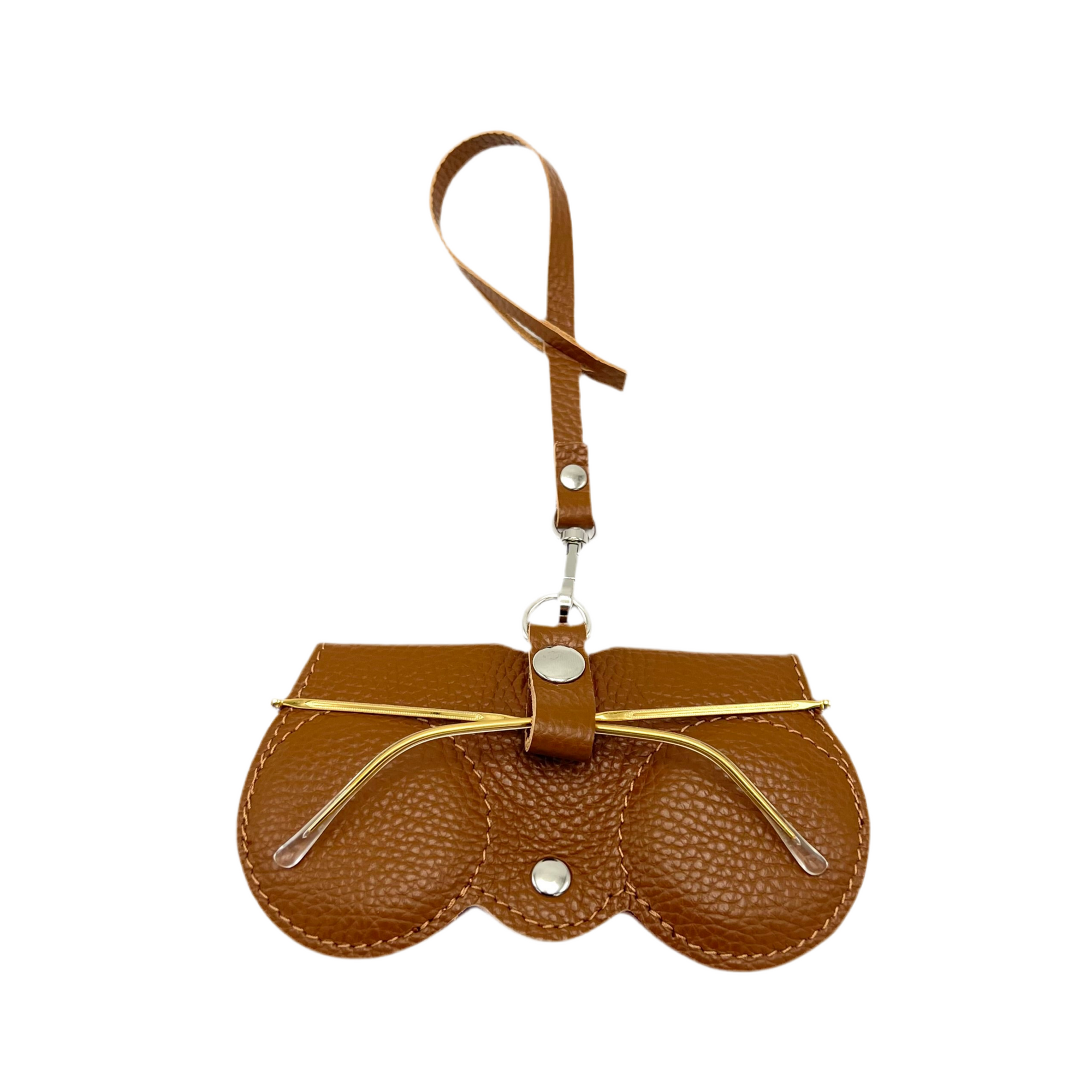 Genuine leather glasses case, art. CU02