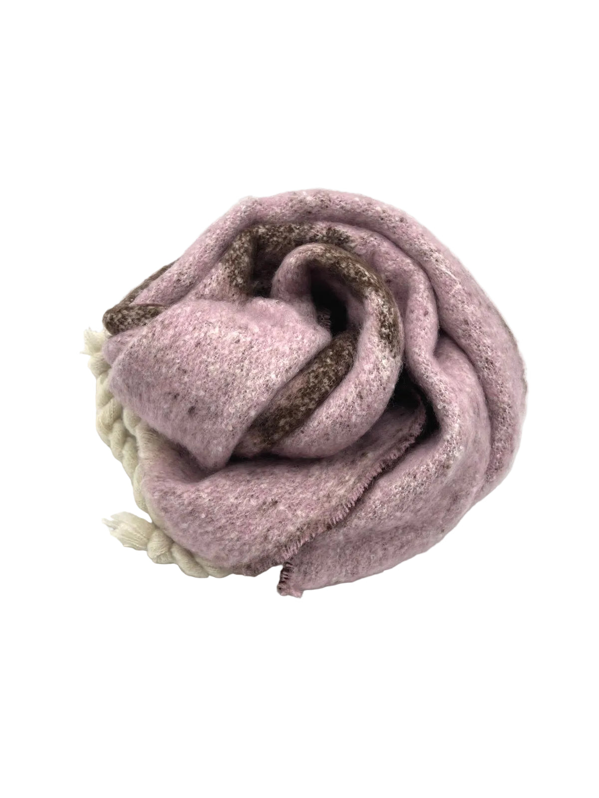 Christmas Gift for Her | Warm Fringed Flower Scarf with Gift Box, art. 263014C
